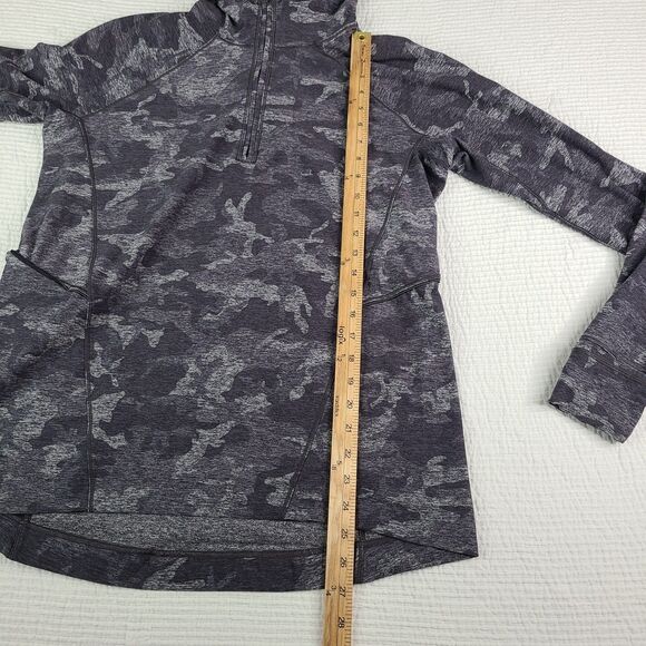 Lululemon 10 Warm Stabilizer 1/2 Zip Hoodie Rulu W3CTIS Incognito Camo HTR Women - Picture 6 of 16